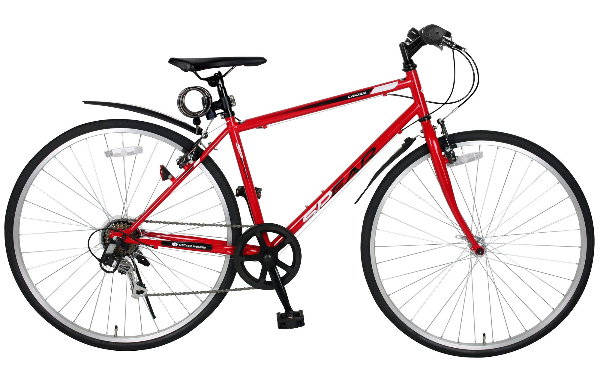 SPEAR(スぺア) 自転車 タイヤサイズ700C 6速シフター Amazon | SPEAR(スぺア) 自転車 タイヤサイズ700C フェンダー付